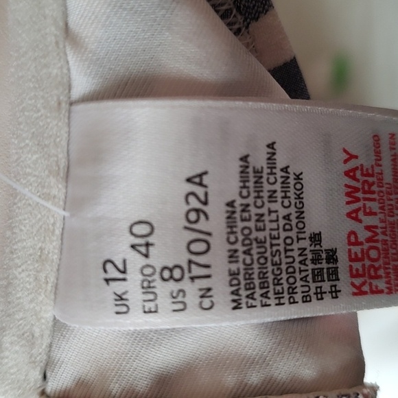 Topshop Plaid 2 Piece Bathing Suit Size 8 & 10 - Picture 4 of 6